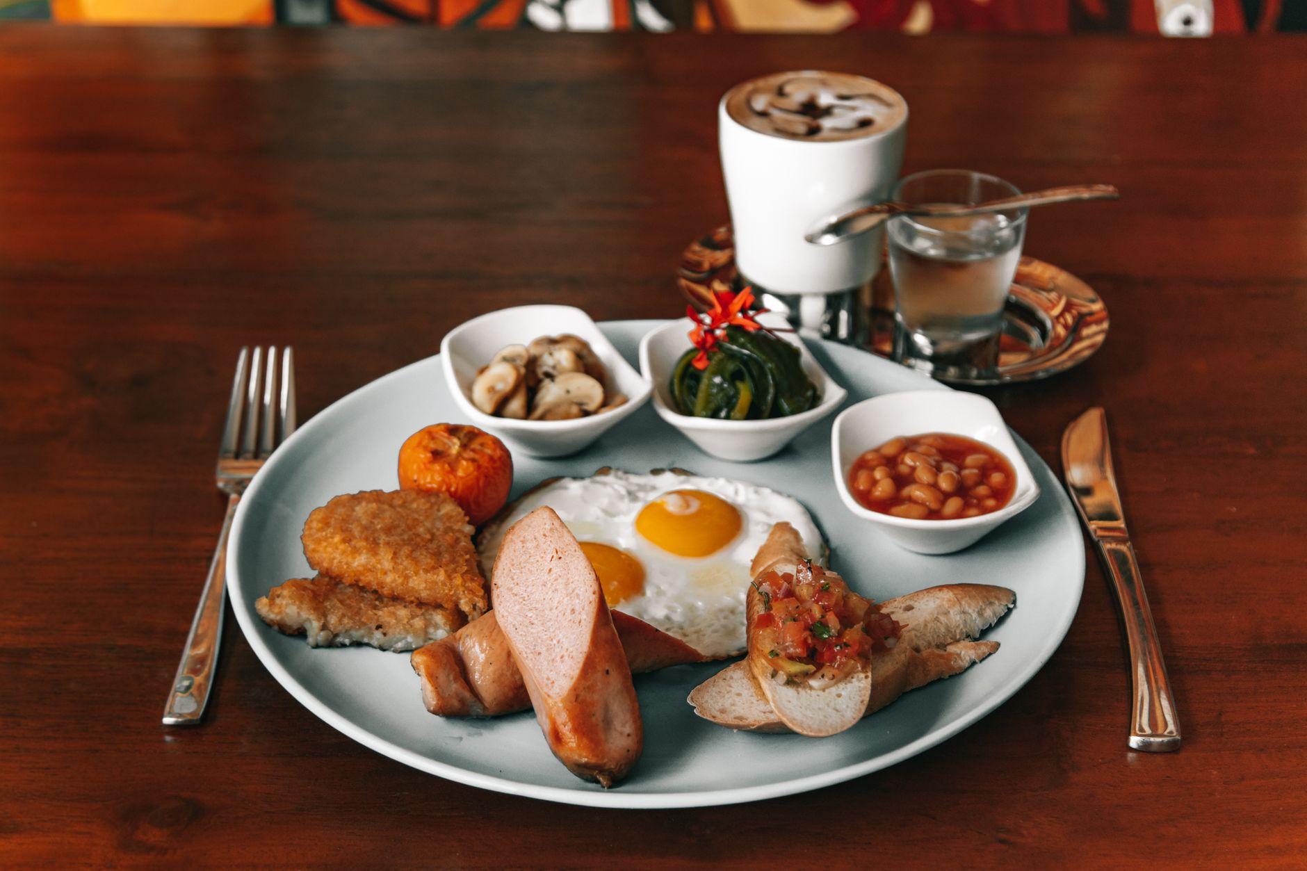 Full breakfast plate