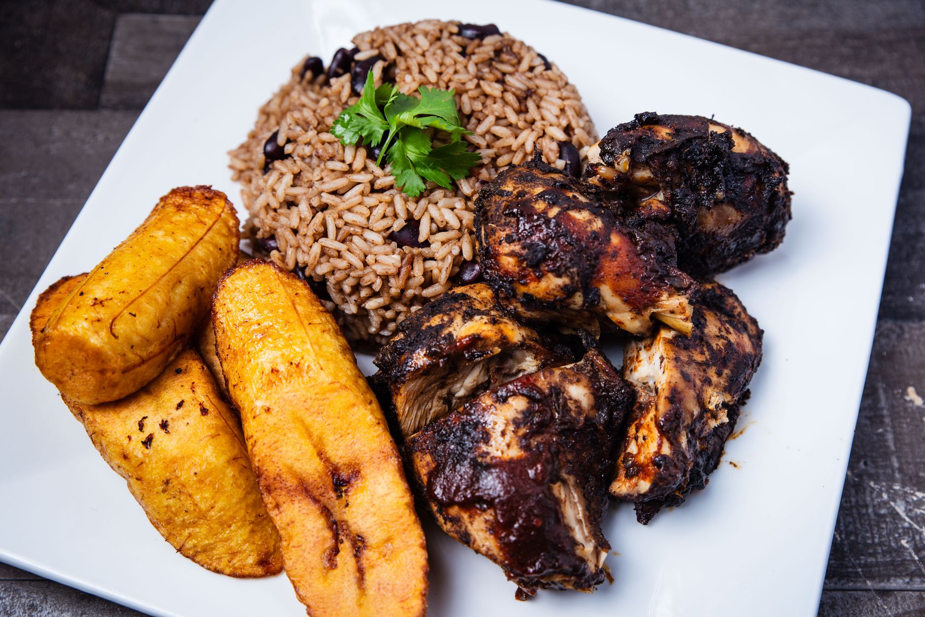 Jerk chicken combo