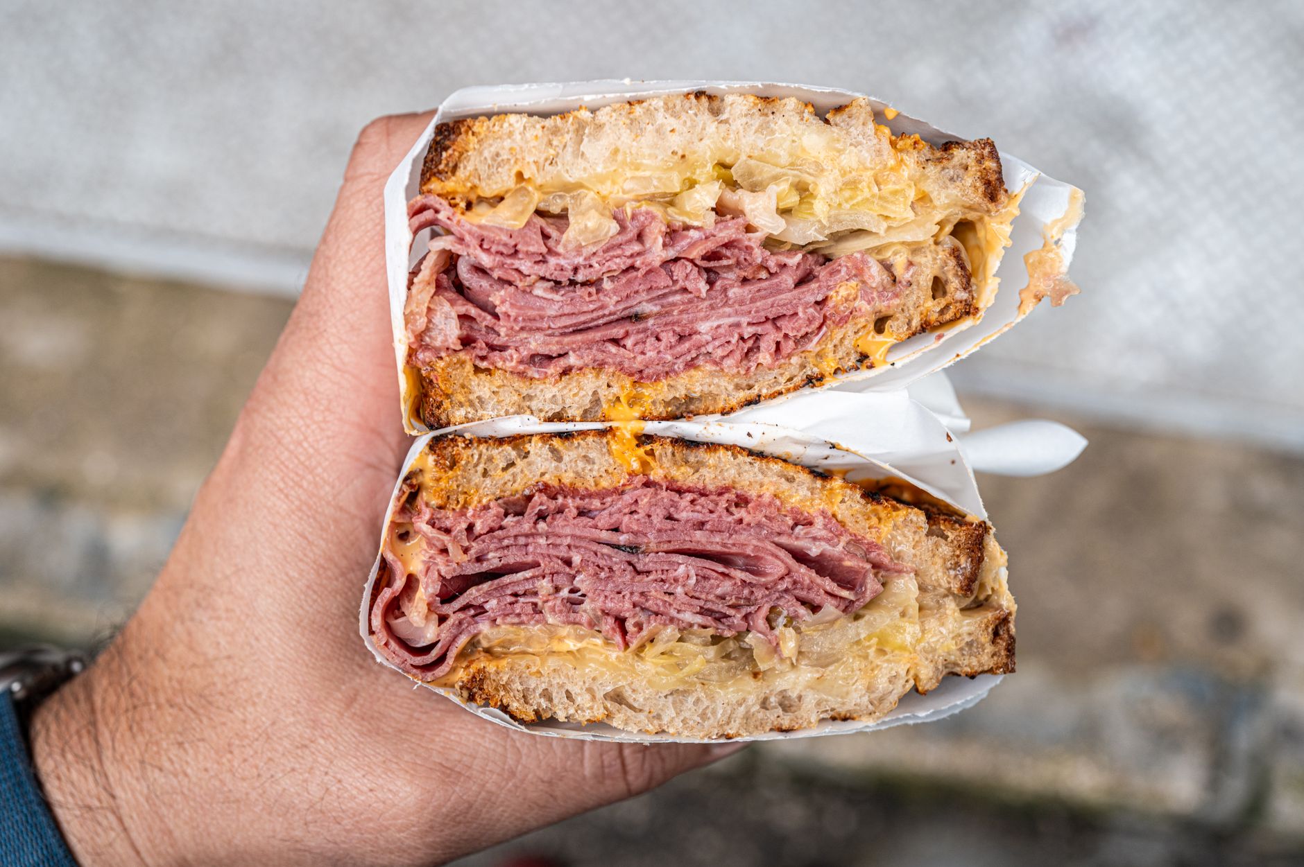 Pastrami on rye combo